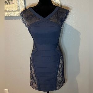 BCBG max azria lace bodycon dress